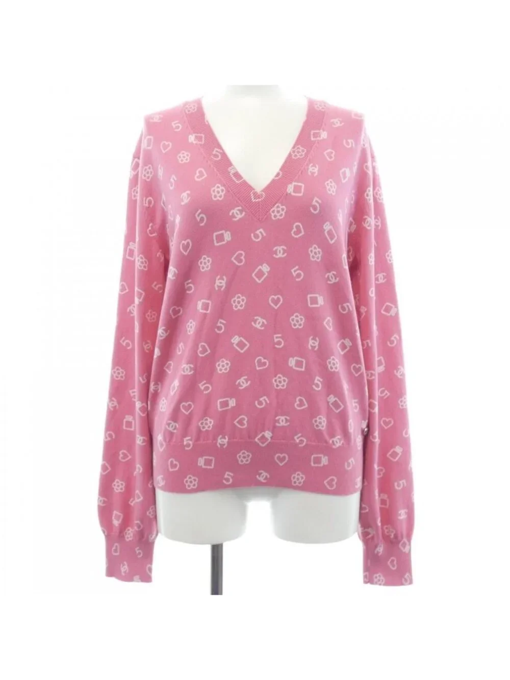 Chanel Knit Sweater White